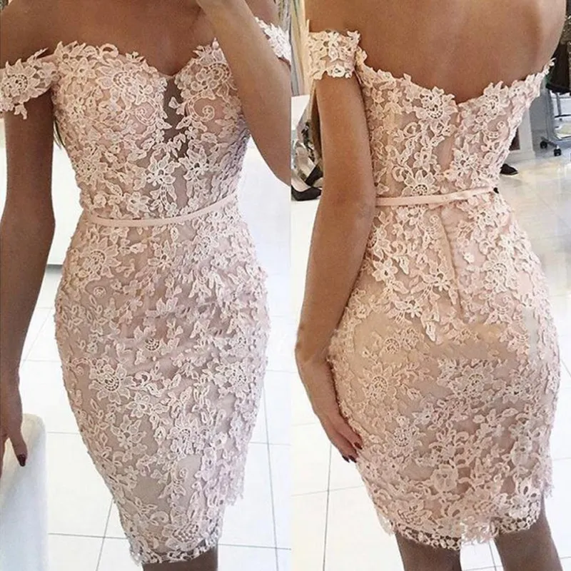 Sexy women dress solid color lace off-shoulder word collar long-sleeved Slim bag sexy deep v elegant hip New | Женская одежда