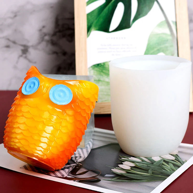 

Держатель для ручки в форме совы, формы для литья эпоксидной смолы, силиконовая форма «сделай сам» для ювелирных изделий, держатель для руче...