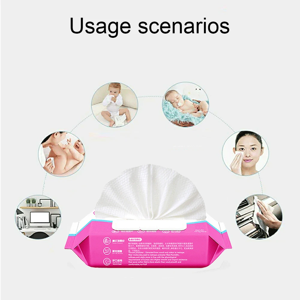 1 упаковка портативные влажные салфетки одноразовые для очищения тела полотенца