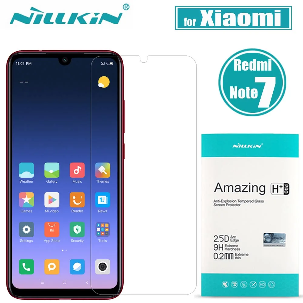 Закаленное стекло Nillkin Amazing H + Pro для Xiaomi Redmi Note 7 защита экрана 0 2 мм 2.5D 7S