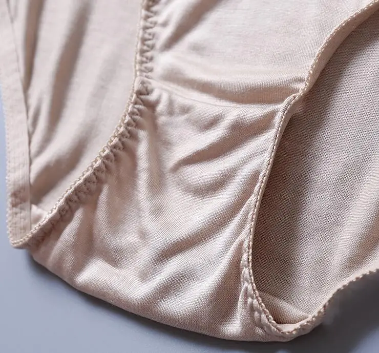 4 шт./упаковка женские трусы из натурального шелка | Женская одежда