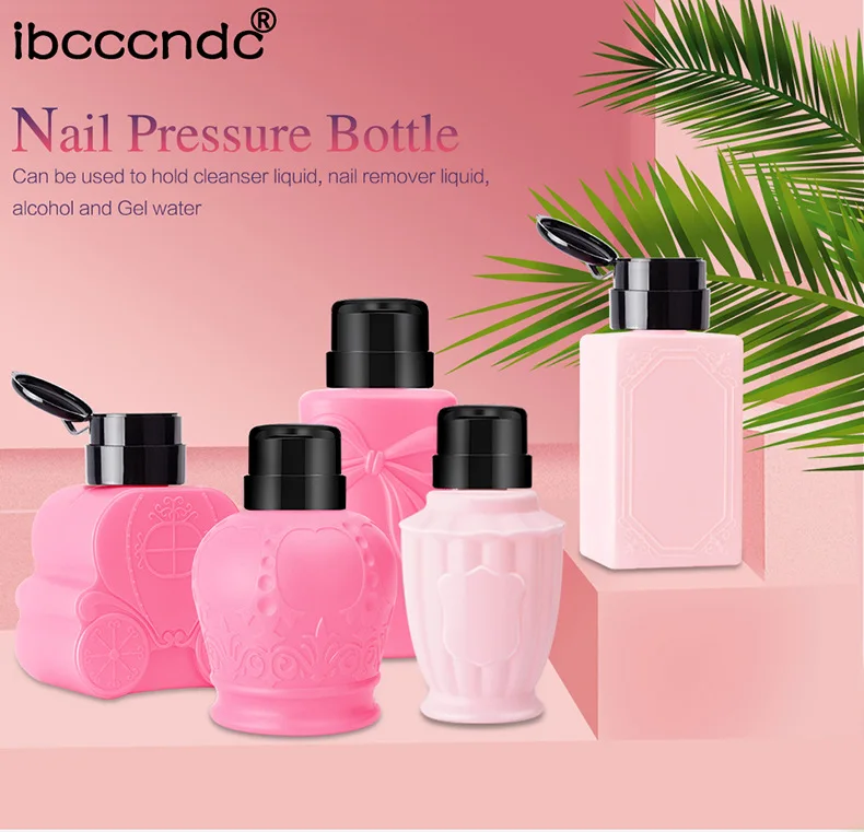 Прямая поставка 3 шт. 300 мл пустая пластиковая жидкость для удаления лака ногтей