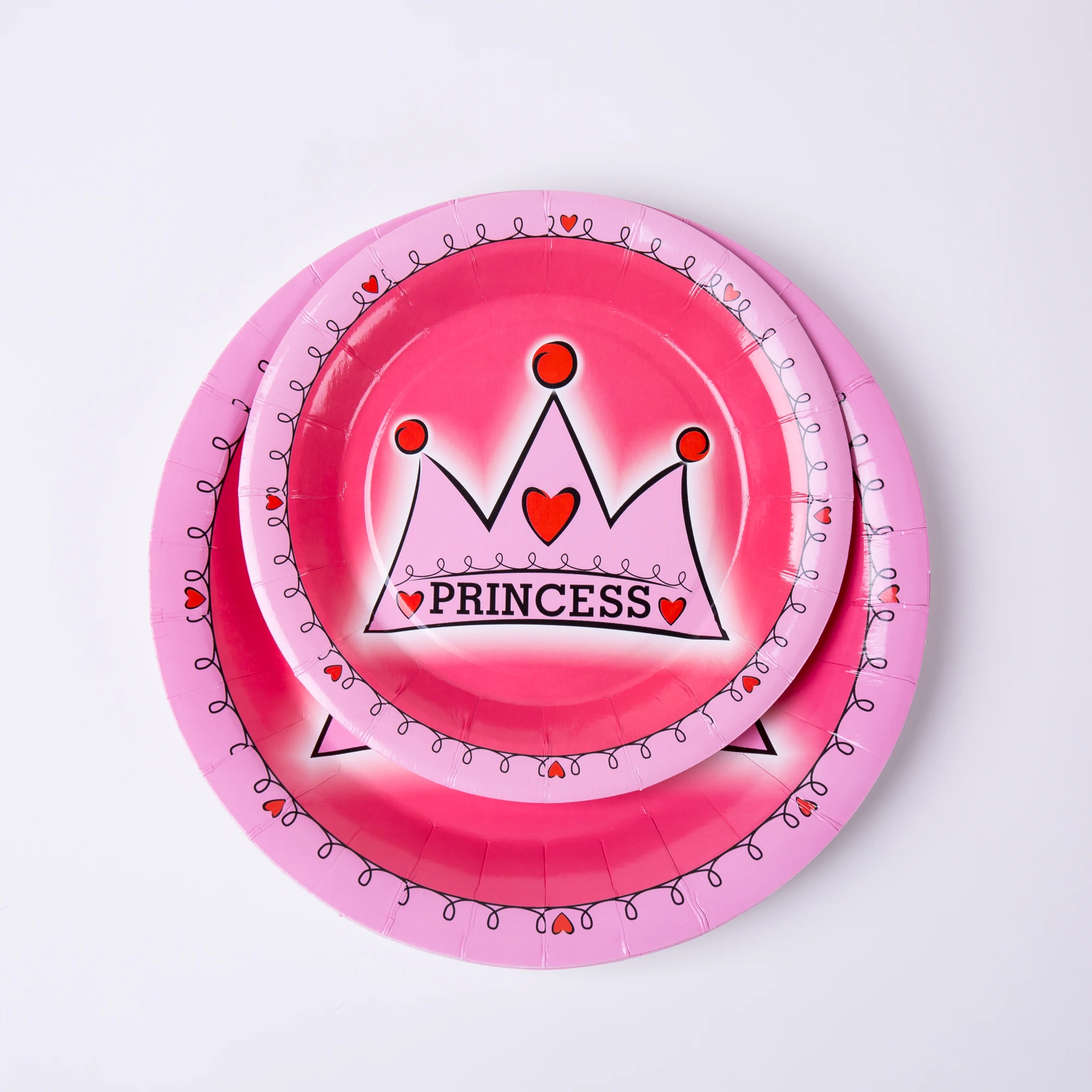 90 шт. розовый принцесса с днем рождения украшения детские одноразовые столовые