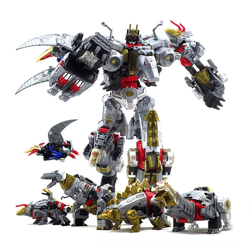 5 в 1 Dinobots Combiner Megazord экшн-фигурка трансформация Гримлок шлак Snarl Sludge Swoop Dinobots деформация робот-игрушки