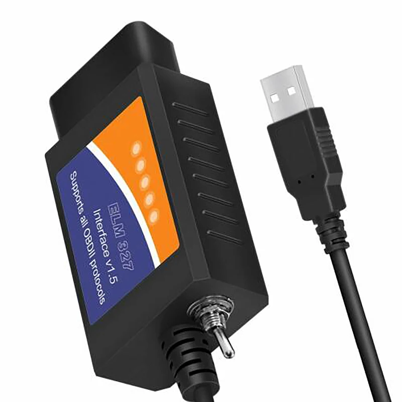 

For ELM327 OBD2 Scanner Elm 327 USB V1.5 Bluetooth Code Reader Auto Diagnostic Scanner Tool Made for Forscan