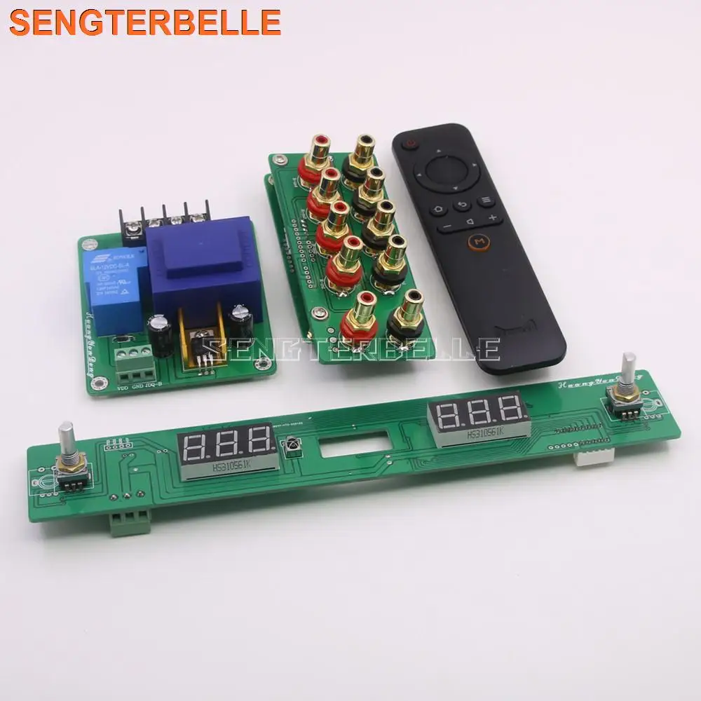 

Assembled 128 Steps Relay Remote Volume Control Board HiFi Preamp Board Pure Resistance Shunt Volume Controller