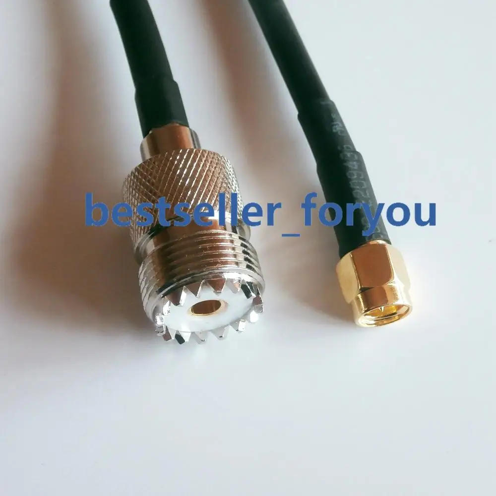 

SMA Male Plug To UHF SL16 Female Jack SO239 SO-239 RF Pigtail Cable RG58 12inch