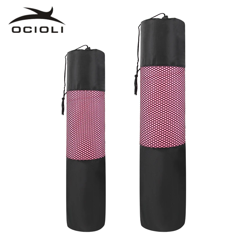 Черный рюкзак для йоги сумка водонепроницаемый нейлоновая пилатеса Сетчатый