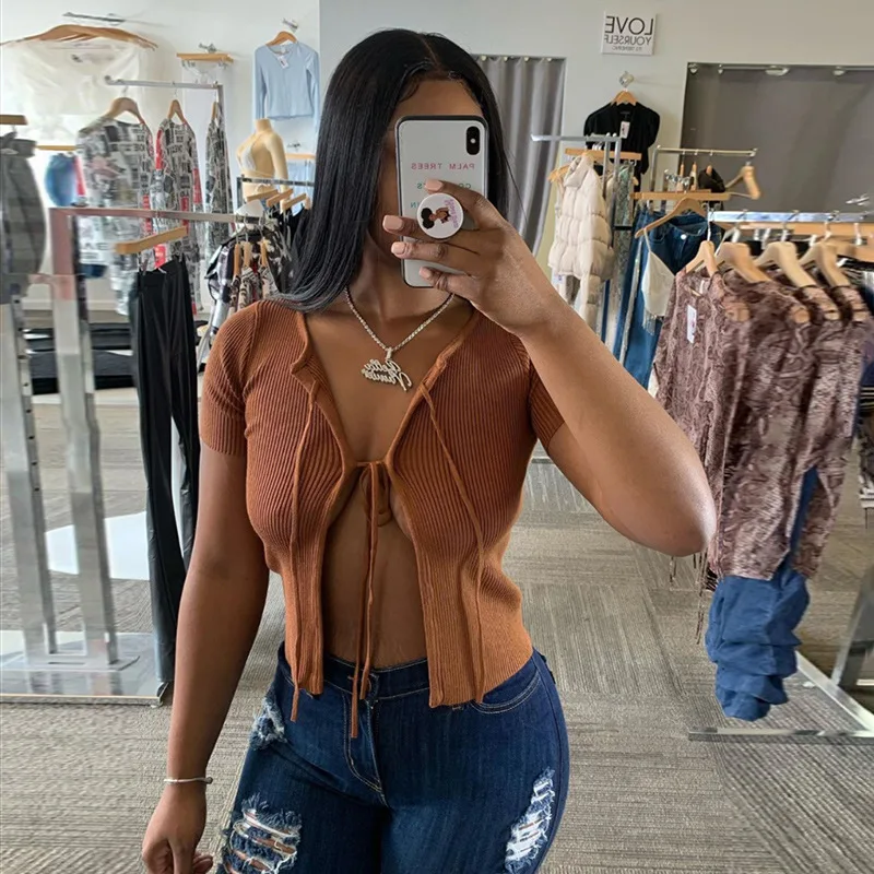 MONMOIRA однотонные женские летние топы с круглым вырезом и ремешками шикарные