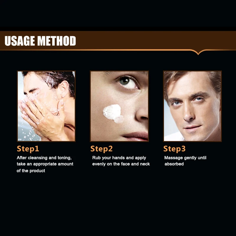 

Men Skin Care Moisturizing Face Cream Oil-control Whitening Anti Wrinkle Day Cream ZGOOD