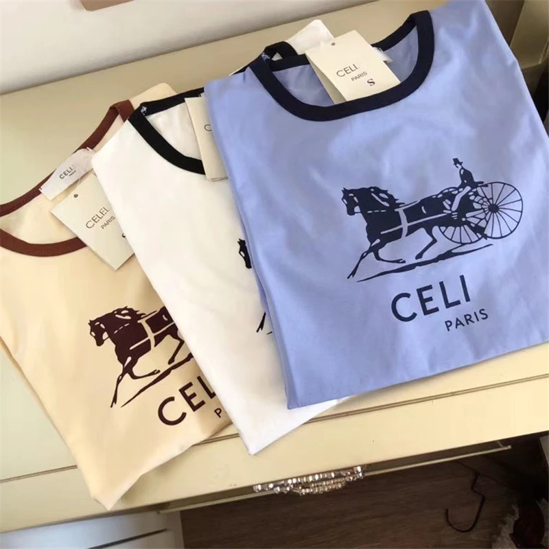 

Wuyue May 2020 fashion solid color T-shirt ladies basic T-shirt women soft cotton slim-fit cotton carriage patten T-shirt