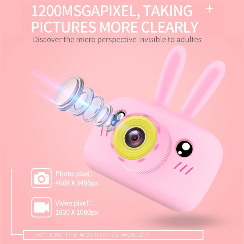 Детские Камера HD цифровой видео Запись 2 дюйма фото цифровая видеокамера 1080P