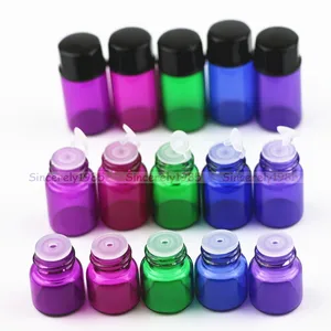 Image for 10X 1ml to 5ml MIX Color Glass Essential Oil Bottl 