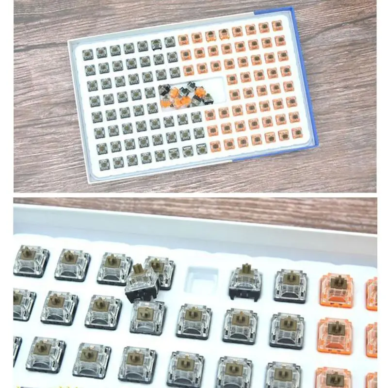 5 шт./упак. ТТК механическая клавиатура переключатель бесшумного коричневый V2 Pro