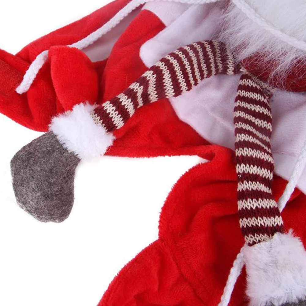 

Novelty Pet Puppy Cat Christmas Riding Dress Warm Apparel Party Dressing Up Cosplay Clothing Fun Outfit