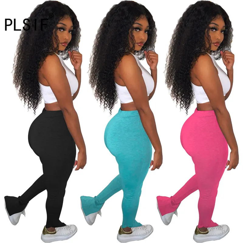 2020 новые модные популярные простые однотонные забавные узкие брюки на бедрах