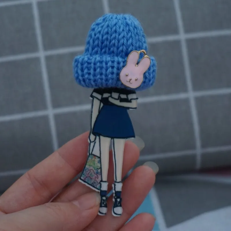 

Woman cute brooch hat brooches for women girl fashion badges