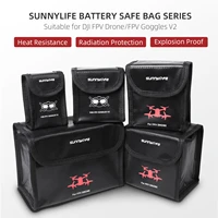 fpv goggles battery safe bag bundle set for dji fpv drone and goggles v2 glass