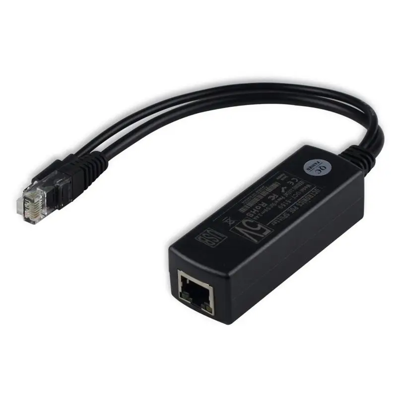 POE блок питания стандартный изолированный сплиттер 48V до 5V2.4A USB интерфейс