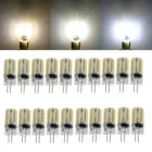 Силиконовые Хрустальные светодиодсветодиодный лампы 20X G4 5 Вт светильник SMD 48, светодиодсветильник лампа с теплым белым светом, сменная галогенная Подвесная лампа на 3014 В переменного тока, 12 В постоянного тока