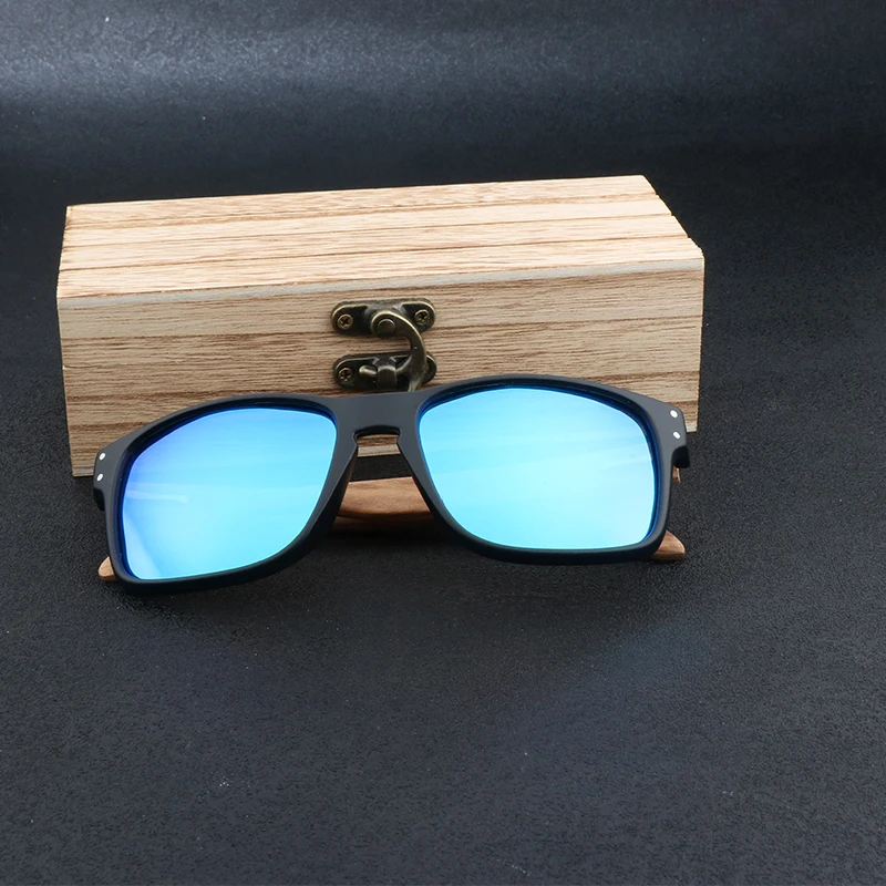 Солнцезащитные очки с бамбуковой оправой для мужчин и женщин Поляризационные