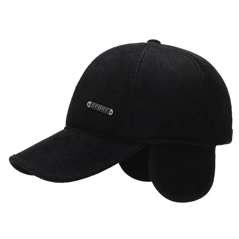 

Men Baseball Hat Structured Baseball Cap Solid Cotton Adjustable Snapback Sunhat Outdoor Sports Hip Hop Autumn Winter Casquette