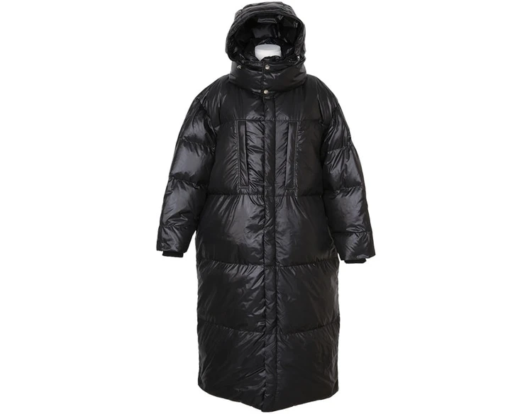 CHEERART Plus Size Long Winter Coat Women Parka Loose Puffer Jacket Hooded Bubble Coat Anorak Fashion Clothing