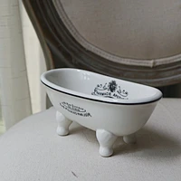 french rural garden export colorful ceramic bathtub flowerpot soap dish soap box creative ornament jewelry storage