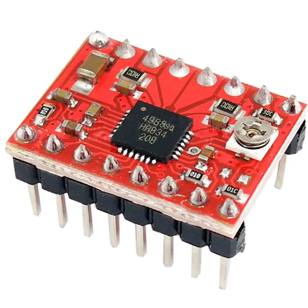 Драйвер шагового двигателя для 3D-принтера A4988 Reprap 2 унции контактный разъем