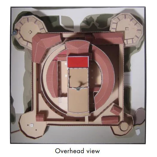 3D бумажная модель Castel Святого Анжело тали знаменитая игрушка ручной работы