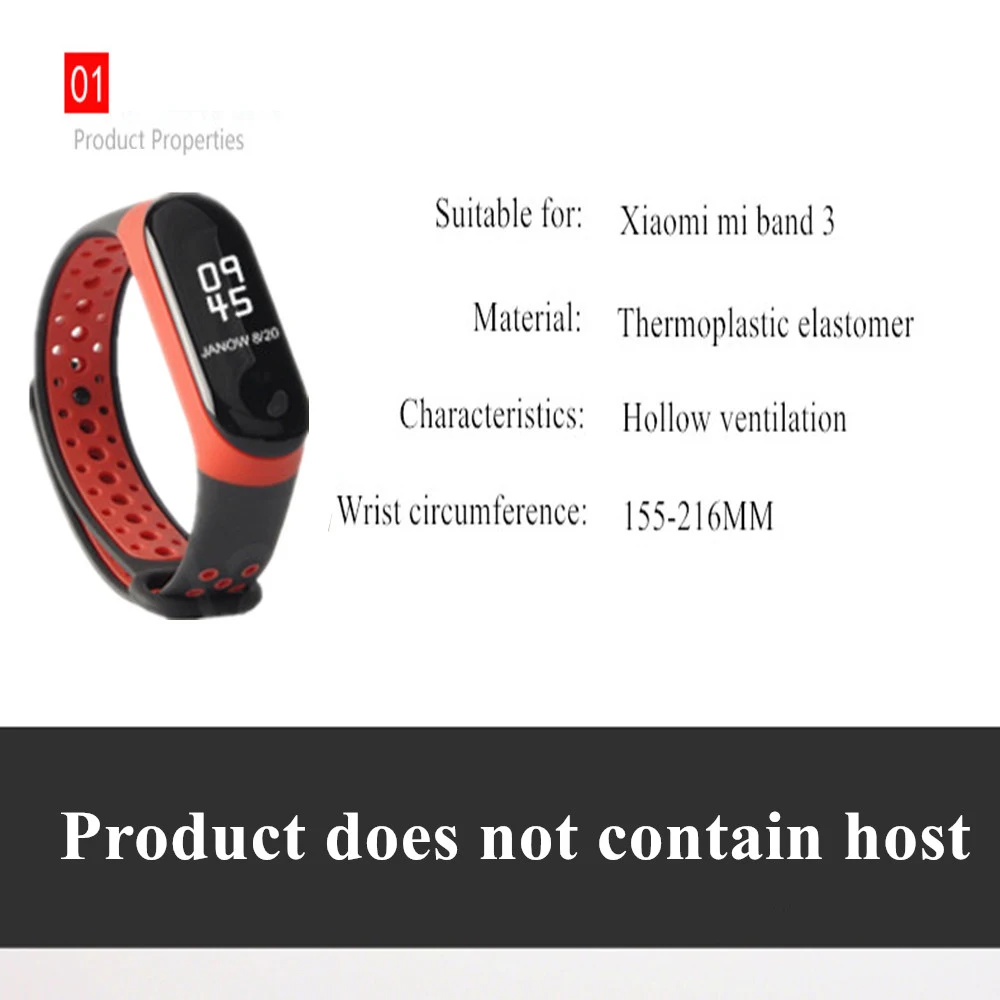 Силиконовый ремешок на запястье для Xiaomi Mi Band 4 3 10 цветов двойной сменный часов