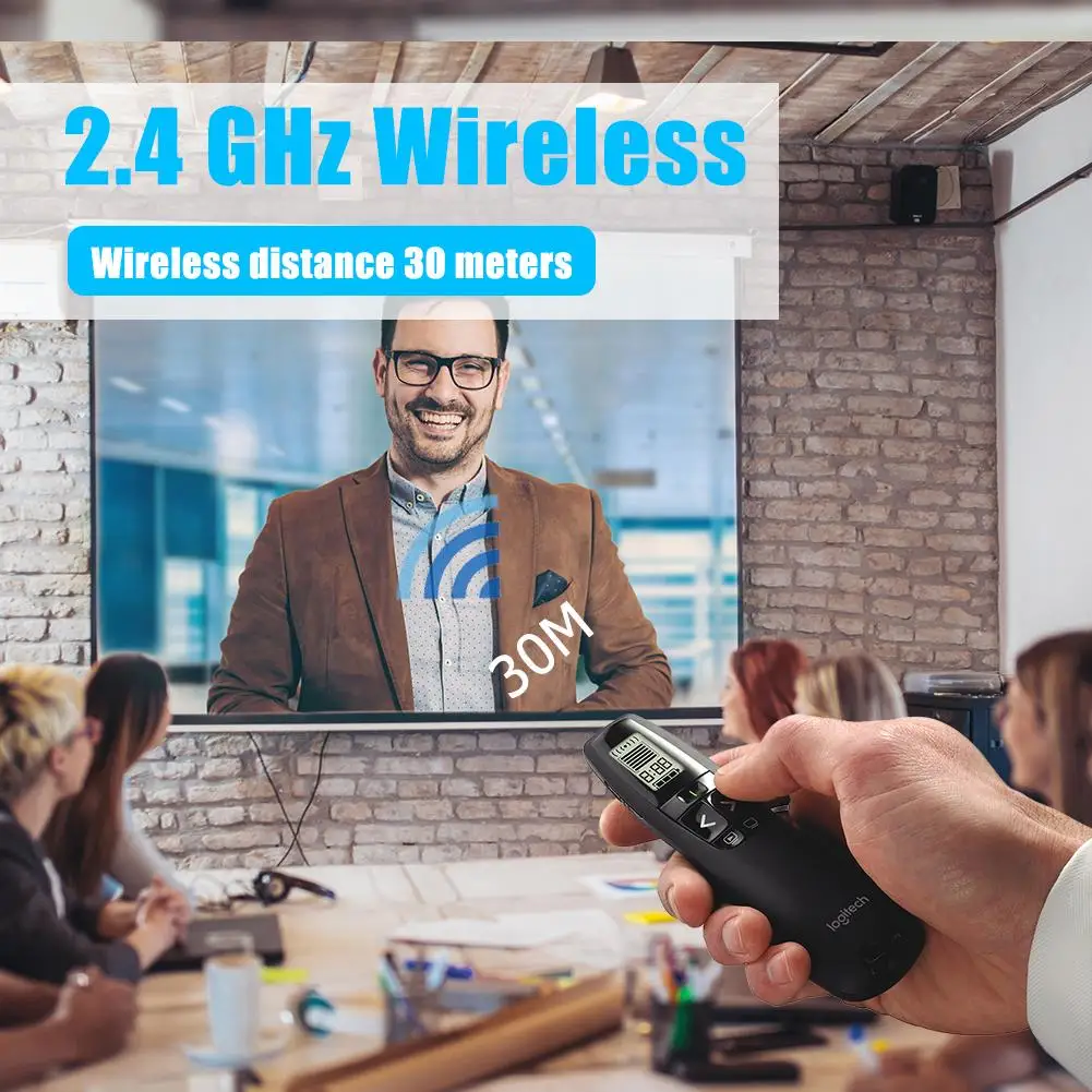 Беспроводной Презентер R800 2 4 ГГц с ЖК-дисплеем дистанционное управление радио на