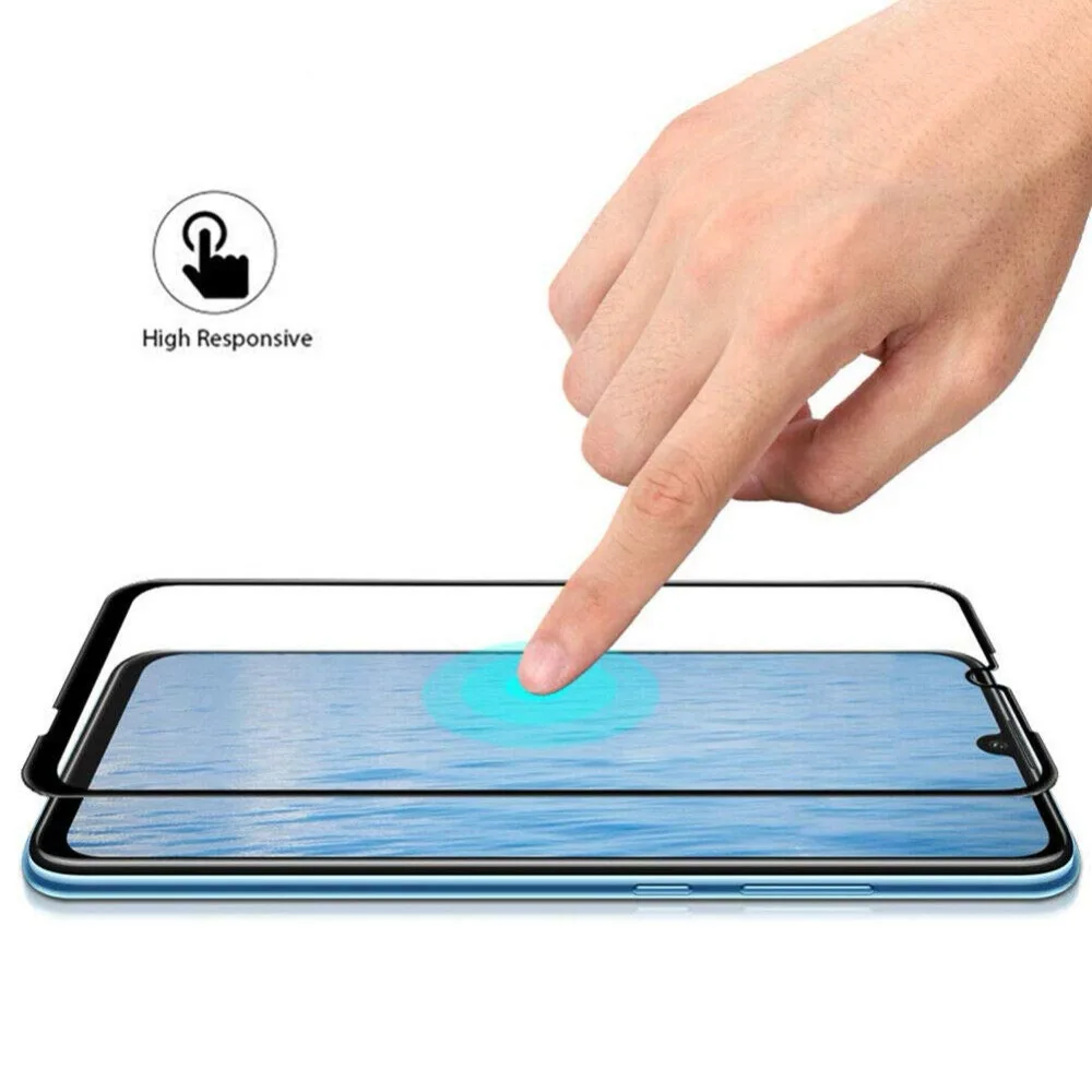 Защитное стекло 5D с полным покрытием экрана для HuaWei P Smart 2019 Plus закаленное Honor 10 Lite