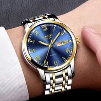 watches mens 2019 fashion quartz gold clock lige brand top luxury all steel men wristwatch waterproof date week dial watchbox