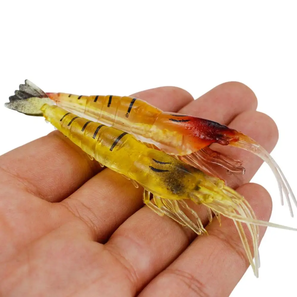 2 шт./4 шт. приманки для ловли креветок 9 см искусственное мягкое насекомое легкая