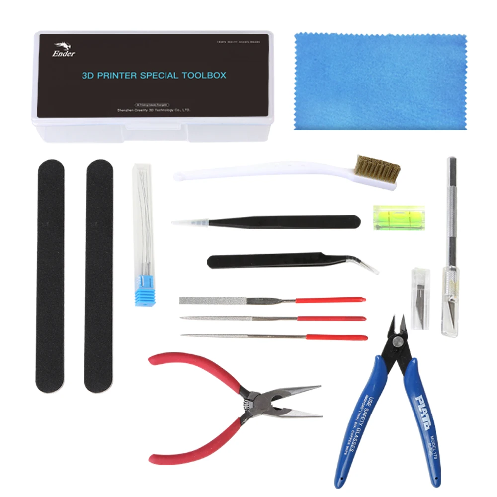 

CREALITY 3D Printer Part 24PCS Tools Box Kit Cleaning and Removal Tools 3D Printer Special Tool Box Kit for All FDM 3D Printers