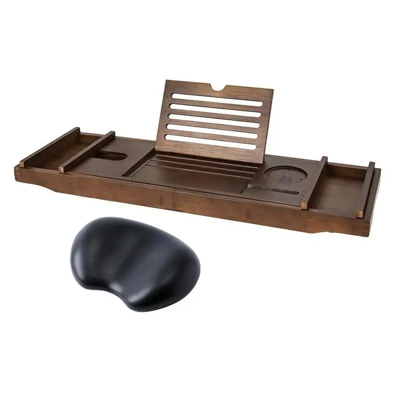 

for Bamboo Storage Wine Aufbewahrung Badewanne Vassoi Vasca Book Bathroom Accessories Bath Tub Tablette Baignoire Bathtub Tray