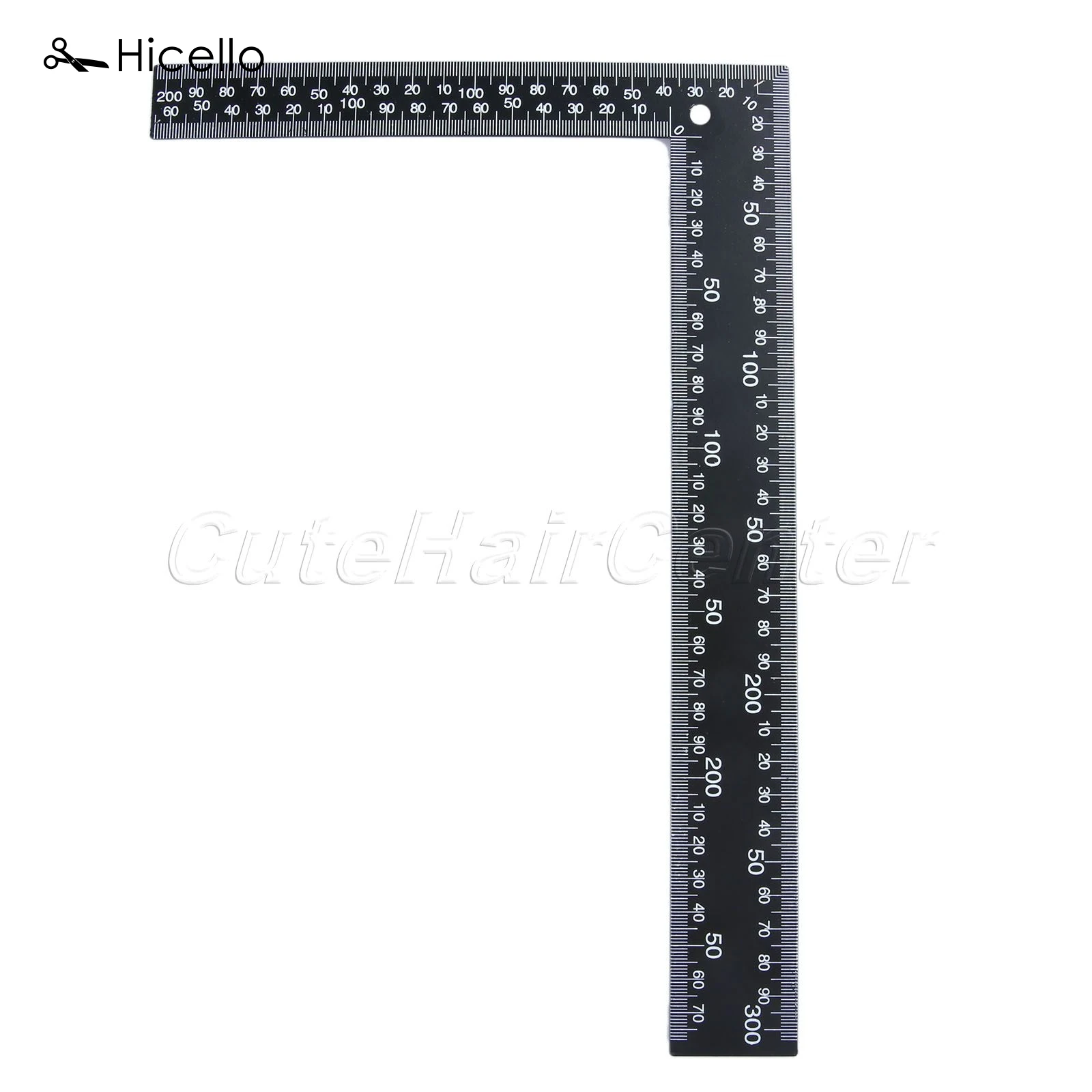 Hicello измерительная квадратная линейка из нержавеющей стали для кожевенного