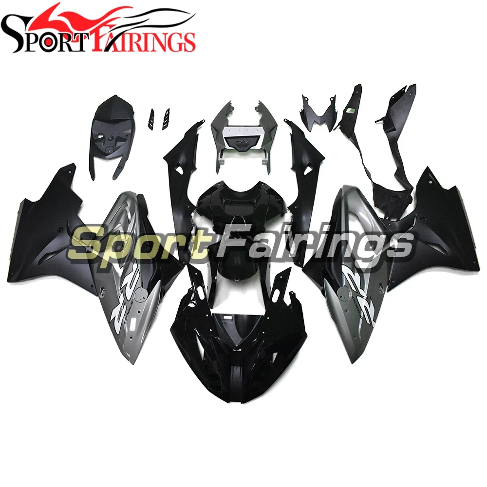 

New ABS Plastic Full Fairings For BMW S1000RR 17 18 S1000 RR 2017 2018 Injection Motorcycle Bodywork Gloss Black Grey Cowlings
