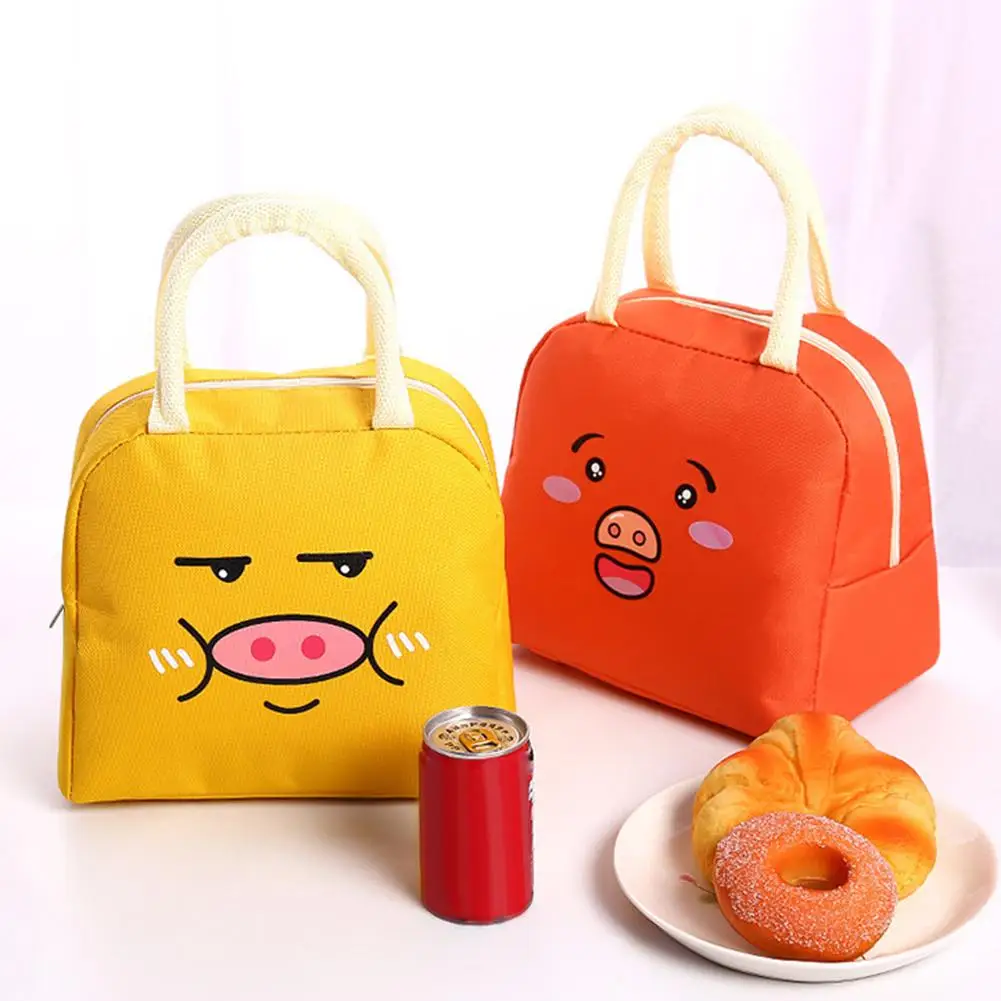Милый принт свиньи теплоизоляция офис Пикник еда Bento ланч сумка|Сумки для вещей| |