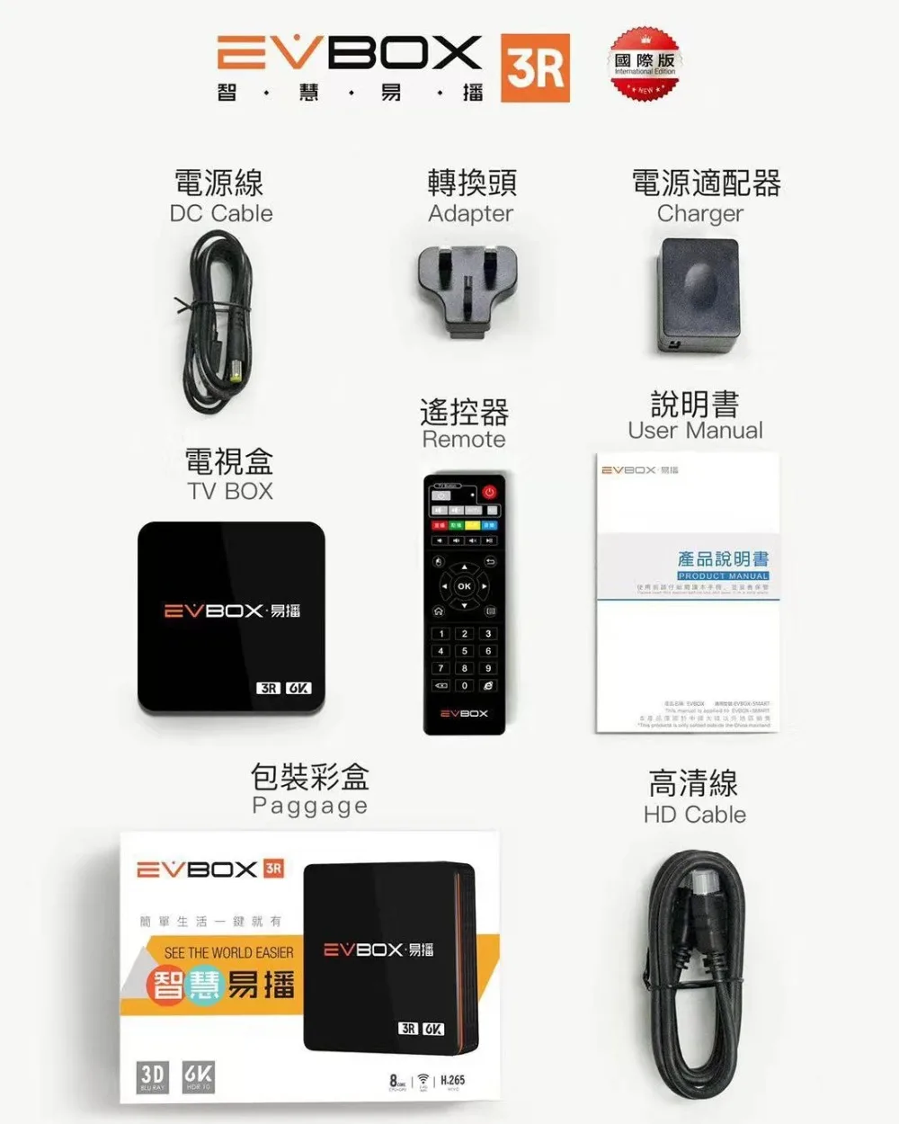 Лучшая iptv коробка EVPAD 3MAX+ стабильные спортивные программы 4 ГБ/64 Гб 8 Страна постоянные Бесплатные прямые каналы 1 год гарантии EVPAD 3MAX