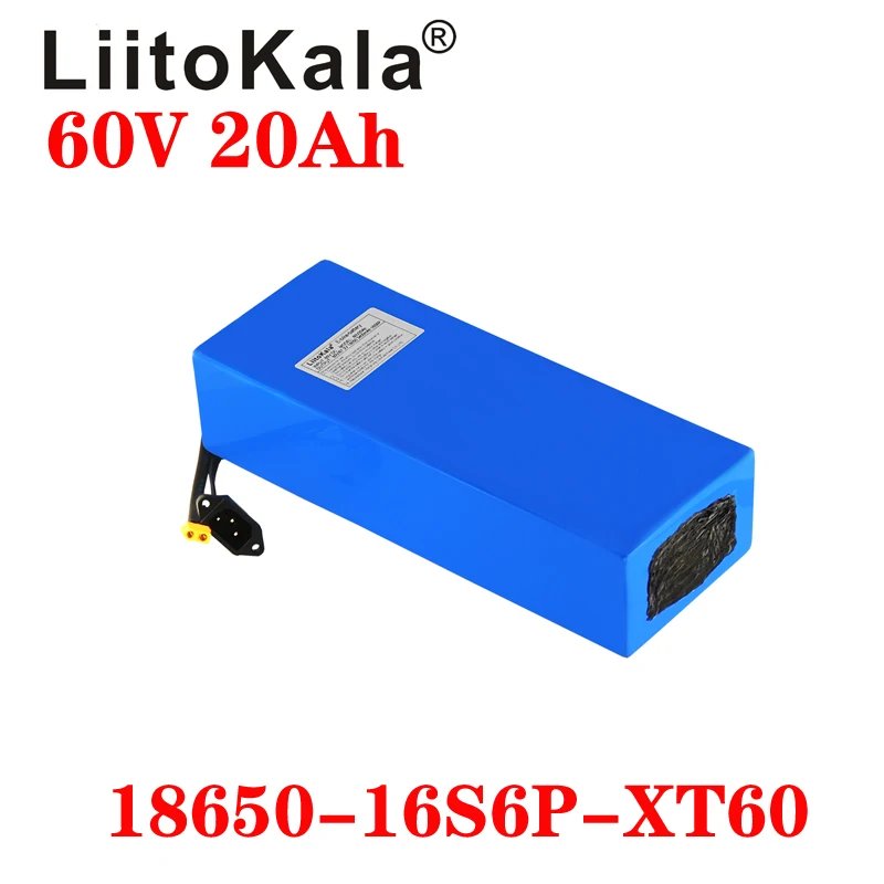 

LiitoKala 60V E-bike battery 60V 20ah 25ah 30ah 15Ah li-ion battery pack bike conversion kit bafang High power protection