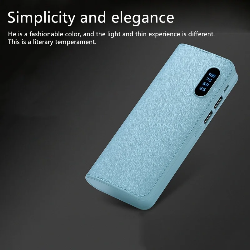 Power bank10000 мАч Внешний аккумулятор повербанк 2USB светодиодный Carregador портативный мобильный телефон зарядное устройство для samsung Iphone XS