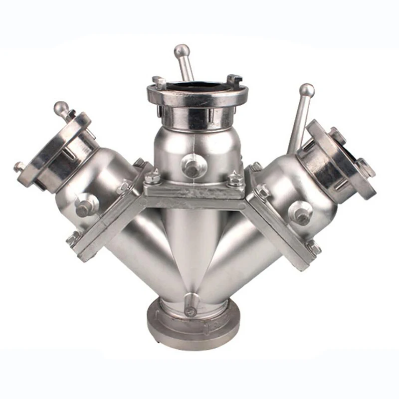 

Firefighting Water Diverter FII65/65 2.5" Hydrant Water Knockout Trap Water Hose Separator Manifold Water Fighting Distributor