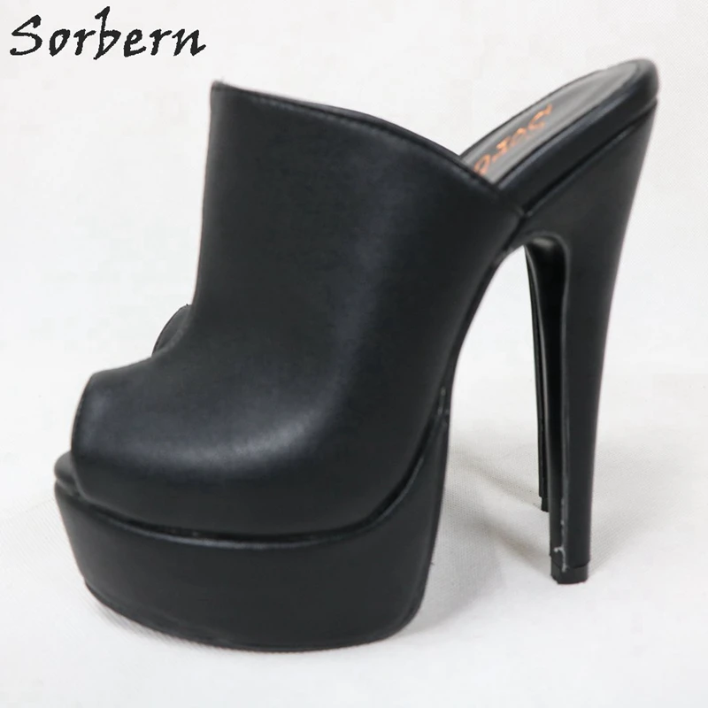 Туфли-лодочки женские с открытым носком на высоком каблуке и платформе | Обувь