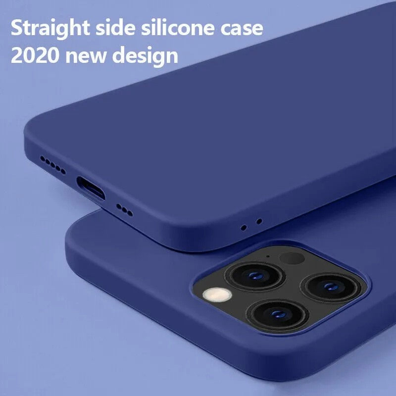 original liquid silicone soft phone case for iphone 12 pro 11 pro max 12 mini case for iphone xr xs max 7 8 plus se 2020 cover free global shipping