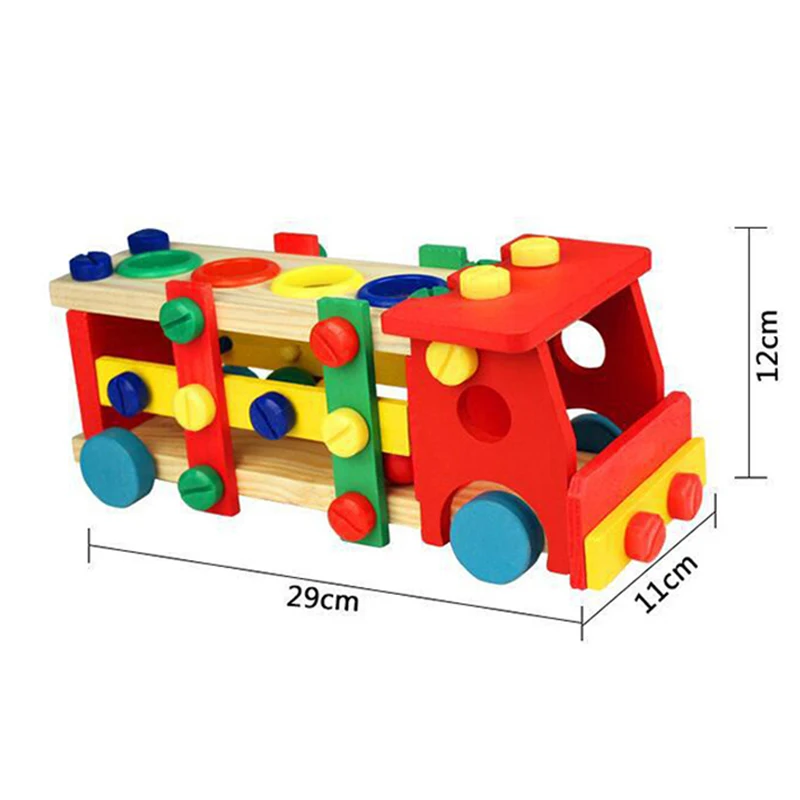 Деревянные игрушки Монтессори Обучающие DIY Сборные винтовые разборки для