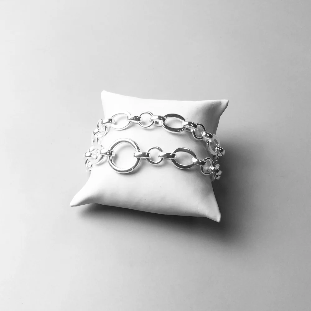 

Link Chain Sweater Necklace Women Men 925 Sterling Silver fit Thomas Style Pendant Fashion Good Jewelry Accessories New Arrivals