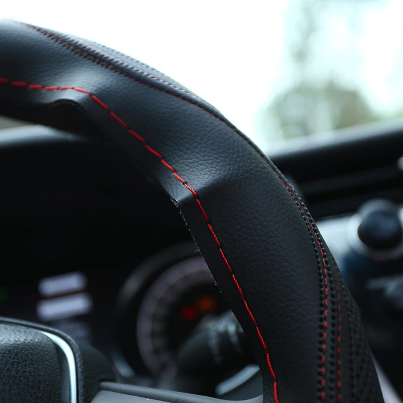 38 см многоцветная резьба крышка рулевого колеса автомобиля мягкая