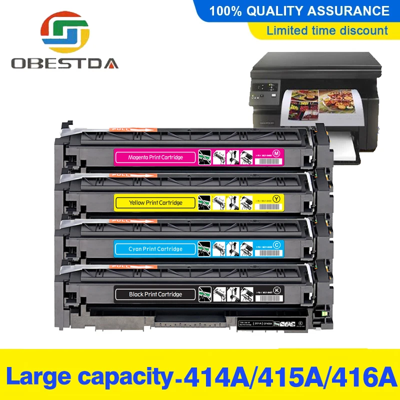 

Compatible HP 414A 415A 416A W2020 W2020A W2021A W2022A W2023A Toner Cartridge For MFP M479fdn M479fdw M454dw Printer